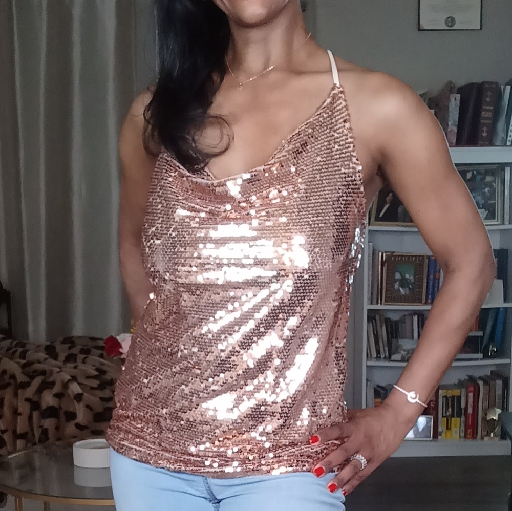 LDS Champagne & Sparkles Halter Top(Final$)